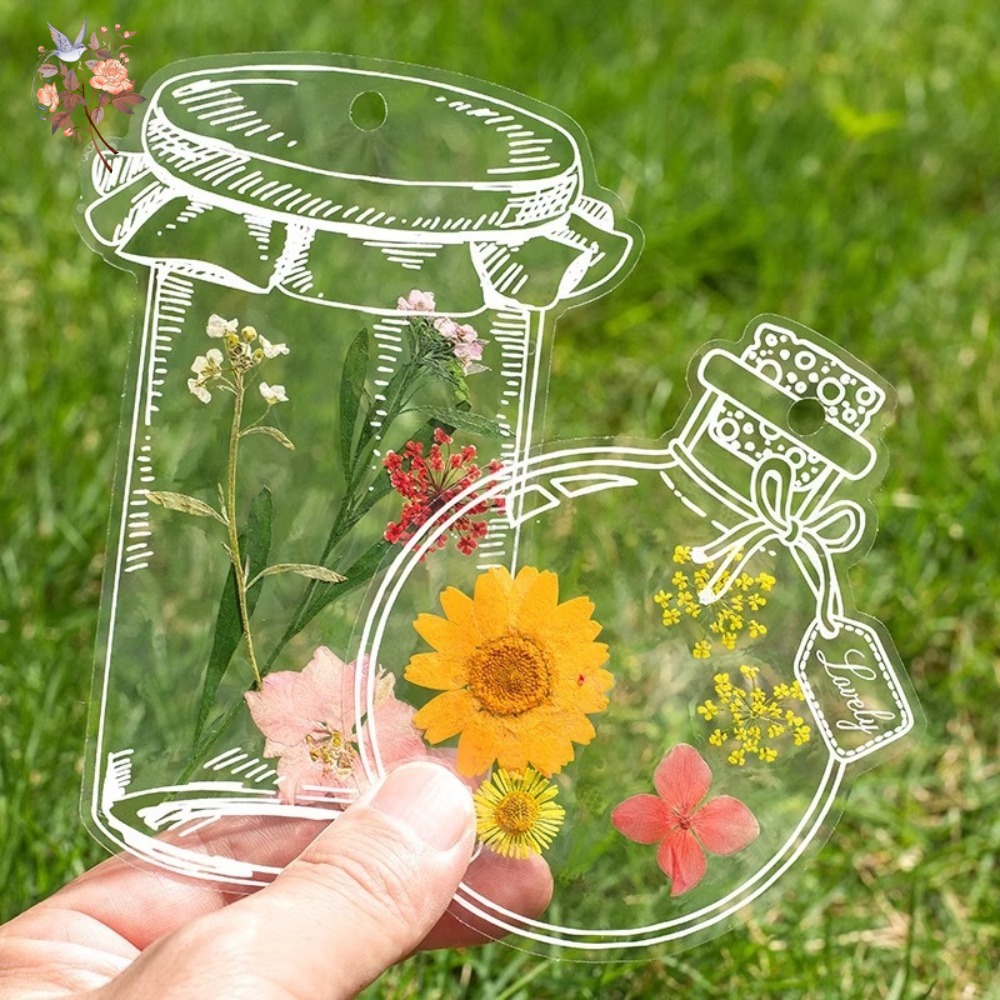 수제 압화 북마크 DIY 재료 투명 병 스티커 수제 엠 - Dried Flower Bookmark 리뷰 및 가격